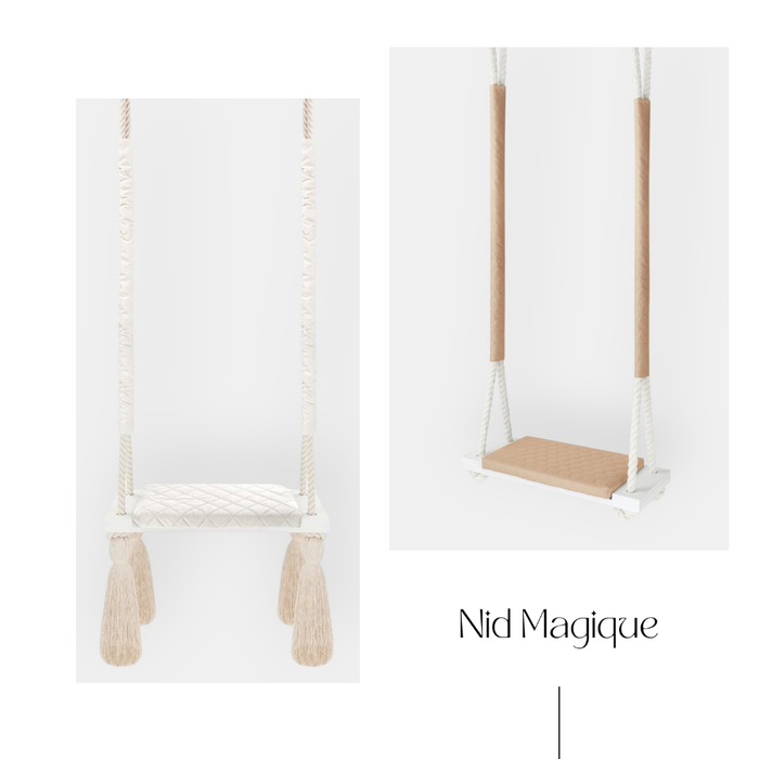 Schaukeln mit Holzbrett