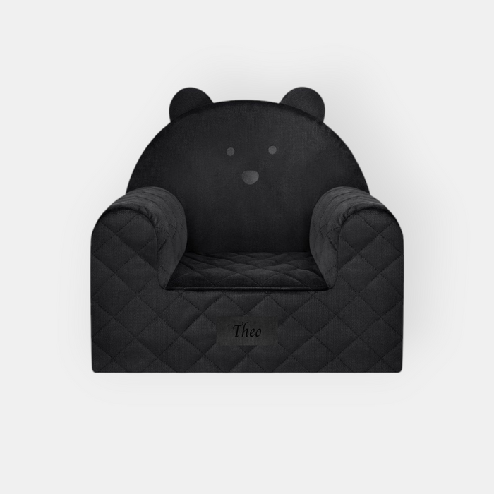 Kindersessel Bärenform Schwarz