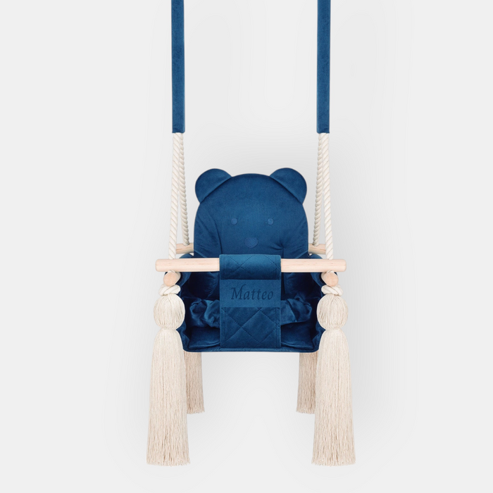 Kinderschaukel für Zuhause Marineblau