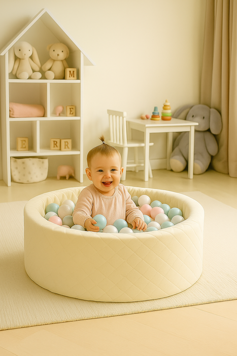 Kugelbad für Kinder Naturfarben