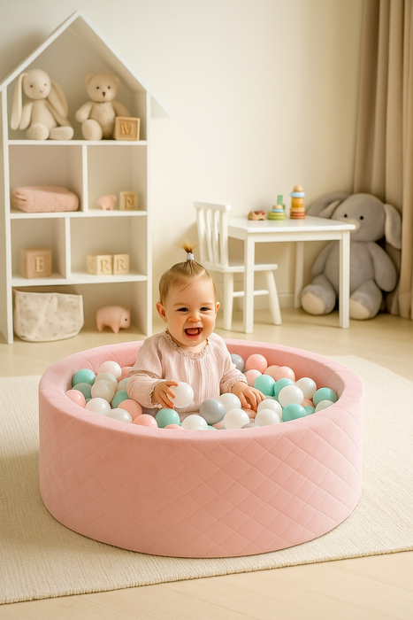 Kugelbad für Kinder Rosafarben