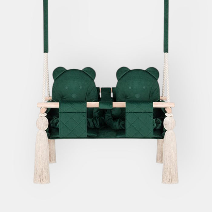 Doppelschaukel für Zwillinge Grün