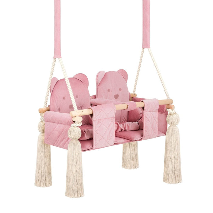 Doppelschaukel für Zwillinge Rosafarben