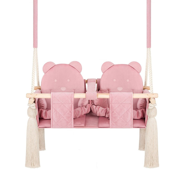 Doppelschaukel für Zwillinge Rosafarben