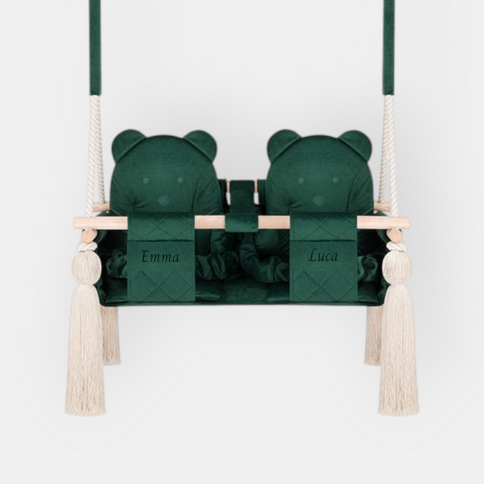 Doppelschaukel für Zwillinge Grün