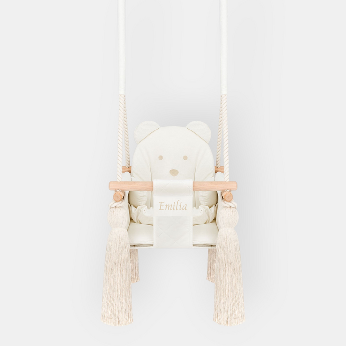 Kinderschaukel für Zuhause Naturfarben